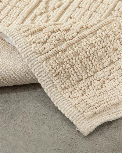 Thore Килим Памучен, Кремово, 60 X 100 Cm