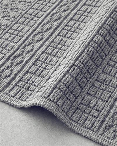 Thore Килим Памучен, Сиво, 80 X 150 Cm
