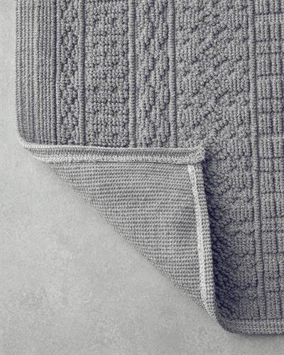 Thore Килим Памучен, Сиво, 80 X 150 Cm