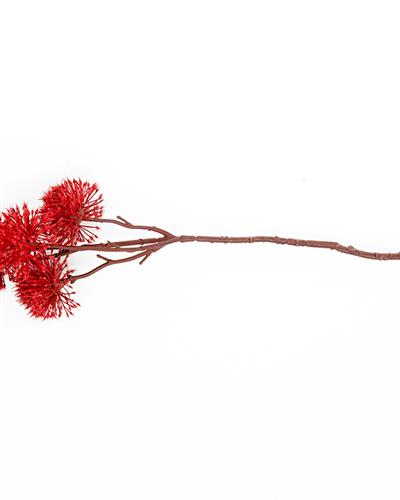 Thorn Onion Изкуствено Цвете Един Стрък 52 см Червен