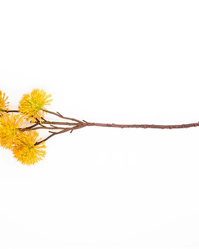 Thorn Onion Една Клонка Изкуствено Цвете Жълто, 52 Cm