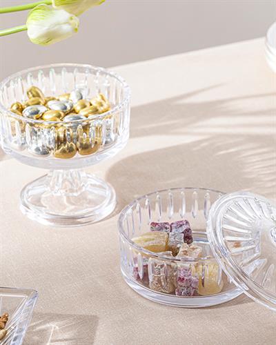 Tiara Презентация С Крака, Стъкло, Прозрачен, 14X21 Cm