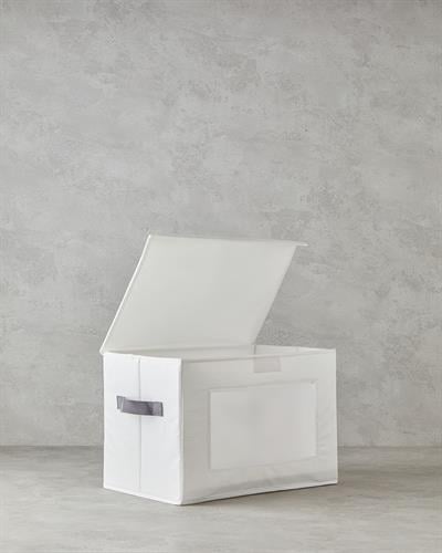 Tiara Кутия За Съхранение Полиестер 38x25 cm Бял