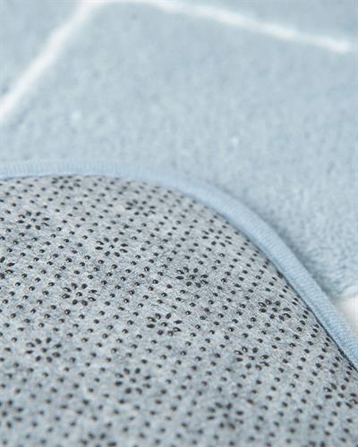 Tile ПОСТЕЛКА ЗА БАНЯ КО Полиестер 50x80 - 45x50 cm Blue.