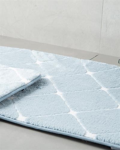 Tile ПОСТЕЛКА ЗА БАНЯ КО Полиестер 50x80 - 45x50 cm Blue.