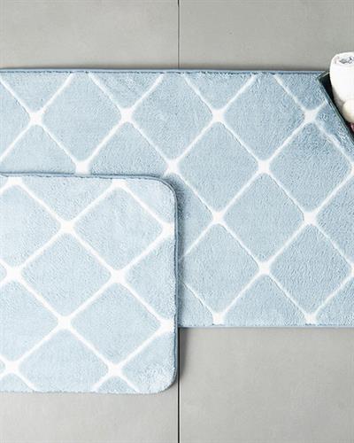 Tile ПОСТЕЛКА ЗА БАНЯ КО Полиестер 50x80 - 45x50 cm Blue.