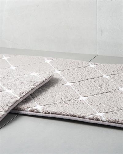 Tile Комплект Постелки За Баня Полиестер 60x100 - 50x60 см Прозрачен