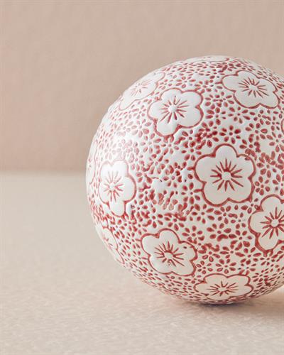 Tinna Декоративен Предмет Порцелан, Червено, 7,5 Cm
