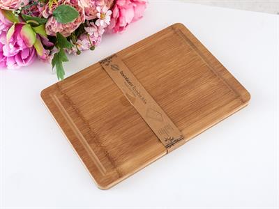 Tombo ДЪСКА ЗА РЯЗАНЕ Бамбук 34,0x24,0x1,8 cm Beige