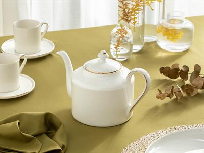 Torino Porcelain Pot 1150 ml Gold