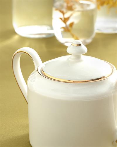 Torino Porcelain Sugar Bowl 15x9x10 cm Gold