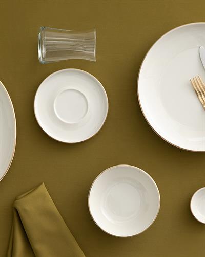 Torino Сервиз За Закуска Порцелан, Златисто, 0