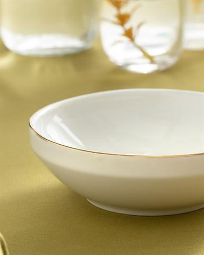 Torino Купички За Ядки Порцелан, Златисто, 12 Cm