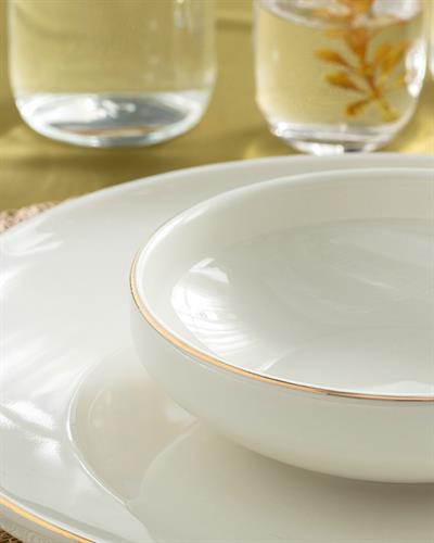 Torino Купа Порцелан, Златисто, 15 Cm