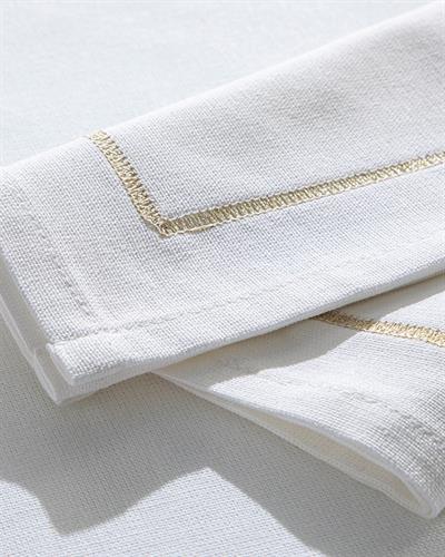 Torino Салфетка За Гости 2Бр., Памучен, Златисто, 45 X 45 Cm