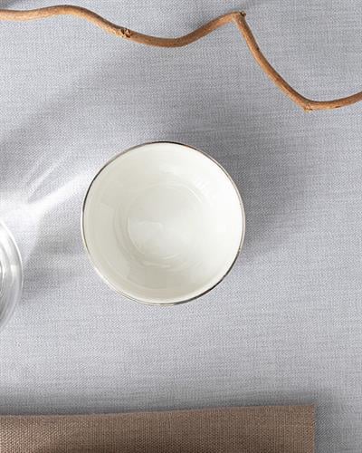 Torino Купа За Сос Порцелан, Сребристо, 6 Cm