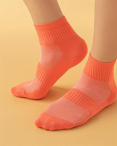 Tory Polyester Women 3 Pcs Sports Socks 36-40 White - Powder - Dusty Rose