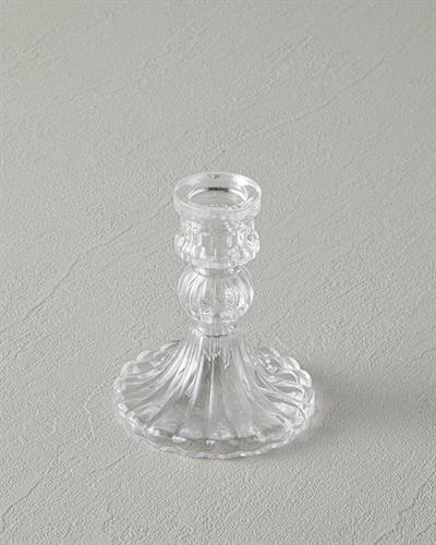 Trace Свещник Стъкло 10 cm.. Прозрачен