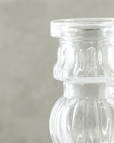 Trace Свещник Стъкло 20 см Прозрачен