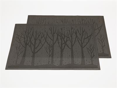 Tree АМЕРИКАНЗКИ СЕРВИЗ 2 комплекта ПВЦ 45x30 cm Silver