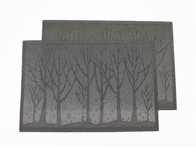 Tree АМЕРИКАНЗКИ СЕРВИЗ 2 комплекта ПВЦ 45x30 cm Silver