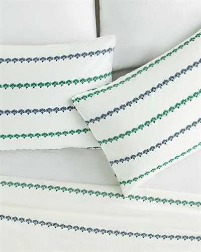 Treelines Кълъфка За Възглавни 2Бр., Лесно За Гладене, Морско Синьо-Зелено, 50 X 70 Cm