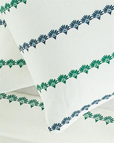 Treelines Кълъфка За Възглавни 2Бр., Лесно За Гладене, Морско Синьо-Зелено, 50 X 70 Cm