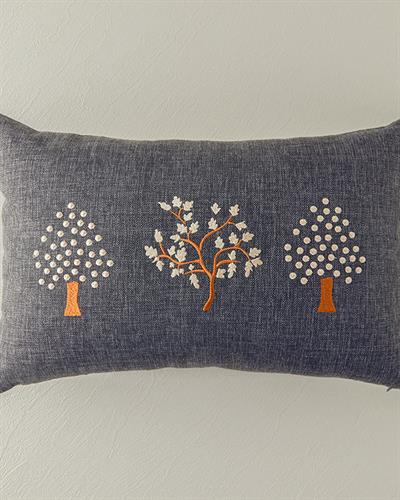 Trees Decorative Cushion Dark Gray