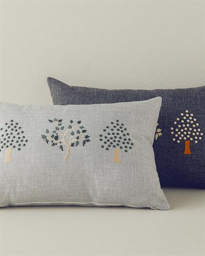 Trees Decorative Cushion Light Gray
