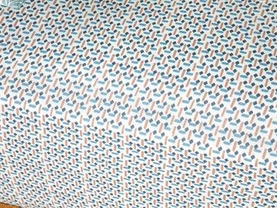 Trellis Чаршафи Двоен Размер, Лесно За Гладене, Синьо – Канела, 240 X 260 Cm