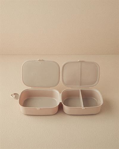 Trendy Кутия За Обяд С 3 отделения Пластмаса 15x10 см Тъмнобежов