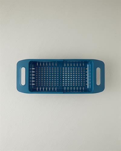 Trendy Гевгир Разтегателен гевгир за мивка Пластмаса 35 см Син