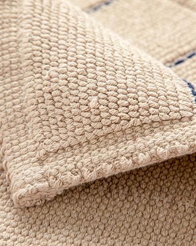 Tressy Cotton Striped Bathroom Mat 50x80 cm Beige