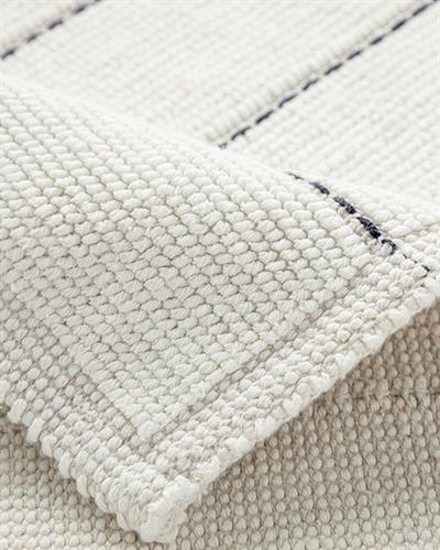 Tressy Cotton Striped Bathroom Mat 50x80 cm Ecru