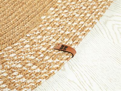 Tribal Jute-Looking Decorative Jute Carpet 90x150 cm Natural Beige