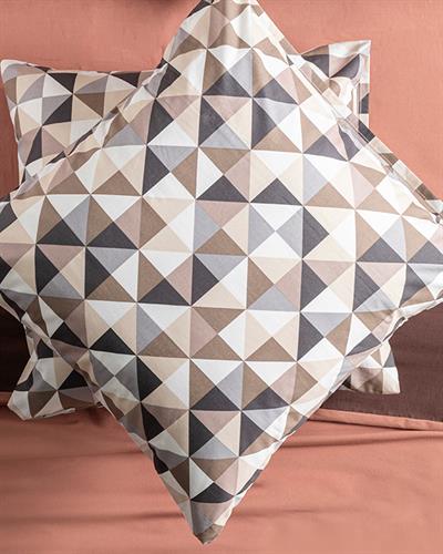 Trigon Калъфка За Възглавница 2 бр. Памучен 65x65 см Сив - Бежов