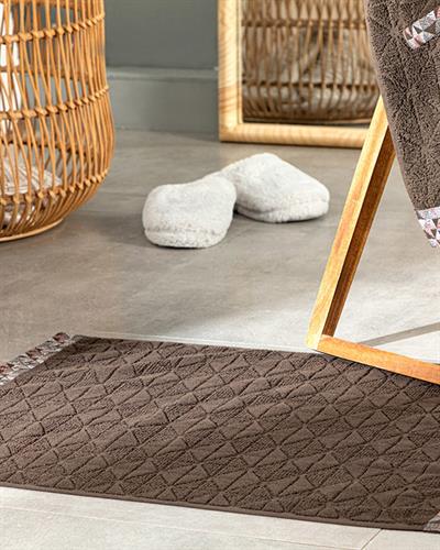 Trigon Кърпа За Крака Жакардов 50x70 см Кафяв