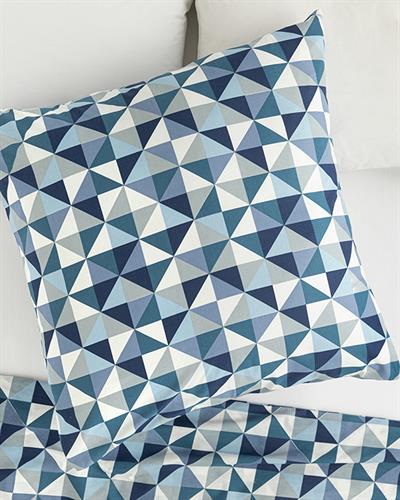Trigon Калъфка За Възглавница Единичен Памучен 80x80 cm Син - Сив