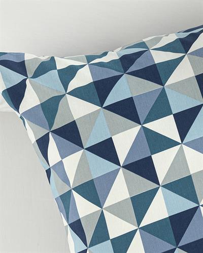 Trigon Калъфка За Възглавница Единичен Памучен 80x80 cm Син - Сив