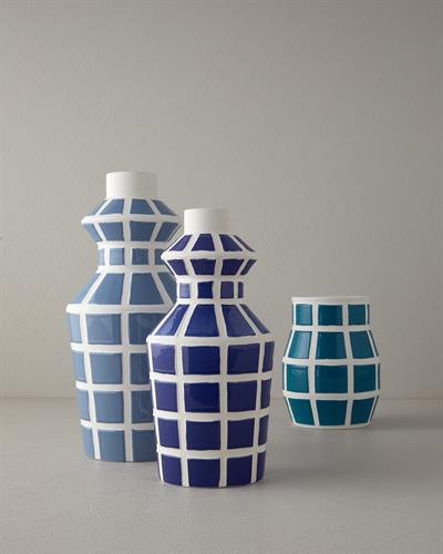 Trina Ваза 15x15x30 см Син