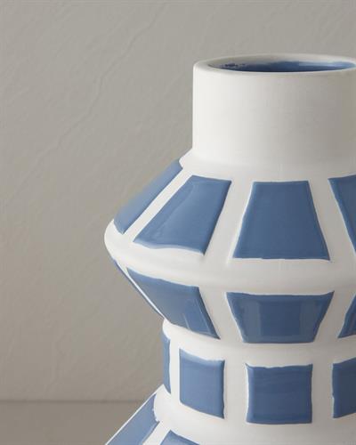 Trina Ваза 17x17x35 см Светлосин