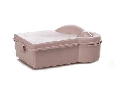 Trio КУТИЯ ЗА СЪХРАНЕНИЕ С 3 отделения Пластмасов Pink