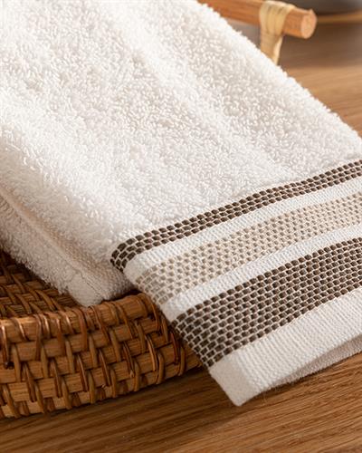 Triple Кърпа За Ръце Памучен на райе 30x40 см Екрю