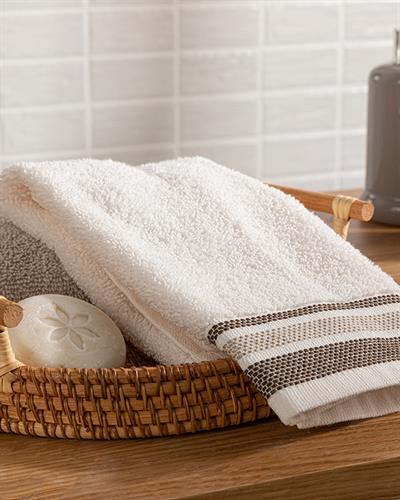 Triple Кърпа За Ръце Памучен на райе 30x40 см Екрю