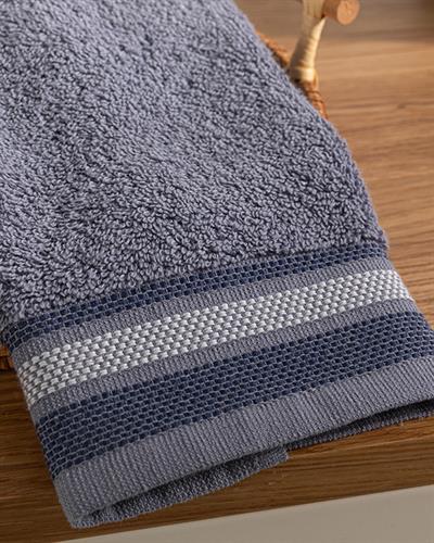 Triple Кърпа За Ръце Памучен на райе 30x40 см Индиго.