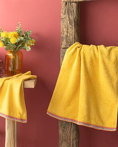 Tropic Хавлии За Ръце С Крошета, Памучен, Жълто, 30 X 40 Cm