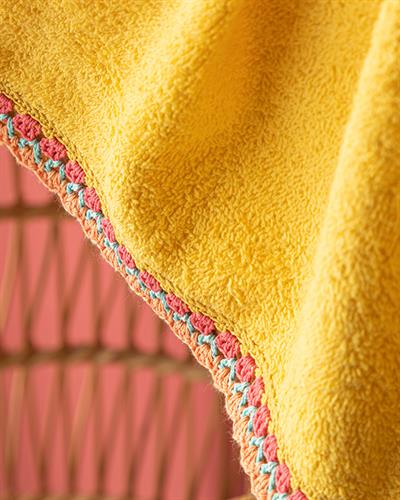 Tropic Хавлии За Ръце С Крошета, Памучен, Жълто, 30 X 40 Cm