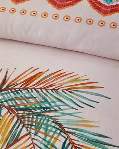 Tropic Sunset Спален Комплект Кралски размер Мек памук с дигитална щампа 240x220 см Зелен