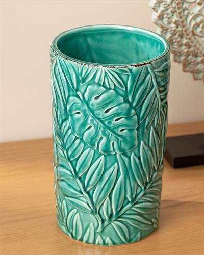 Tropical Ваза 12.5x12.5x21.4 см Зелен