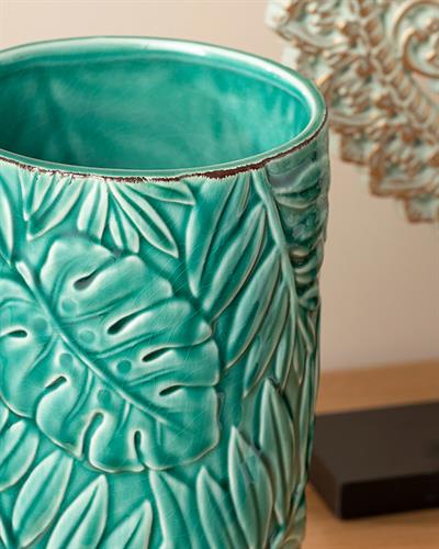 Tropical Ваза 12.5x12.5x21.4 см Зелен